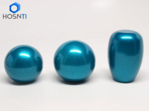 Titanium shift knob colored by anodizing,light blue or ice blue color