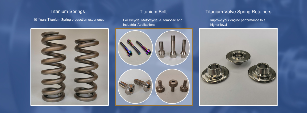 titanium spring titanium bolt titanium valve spring retainers