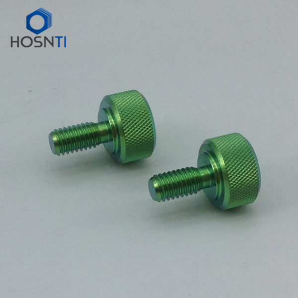 knurled titanium bolts