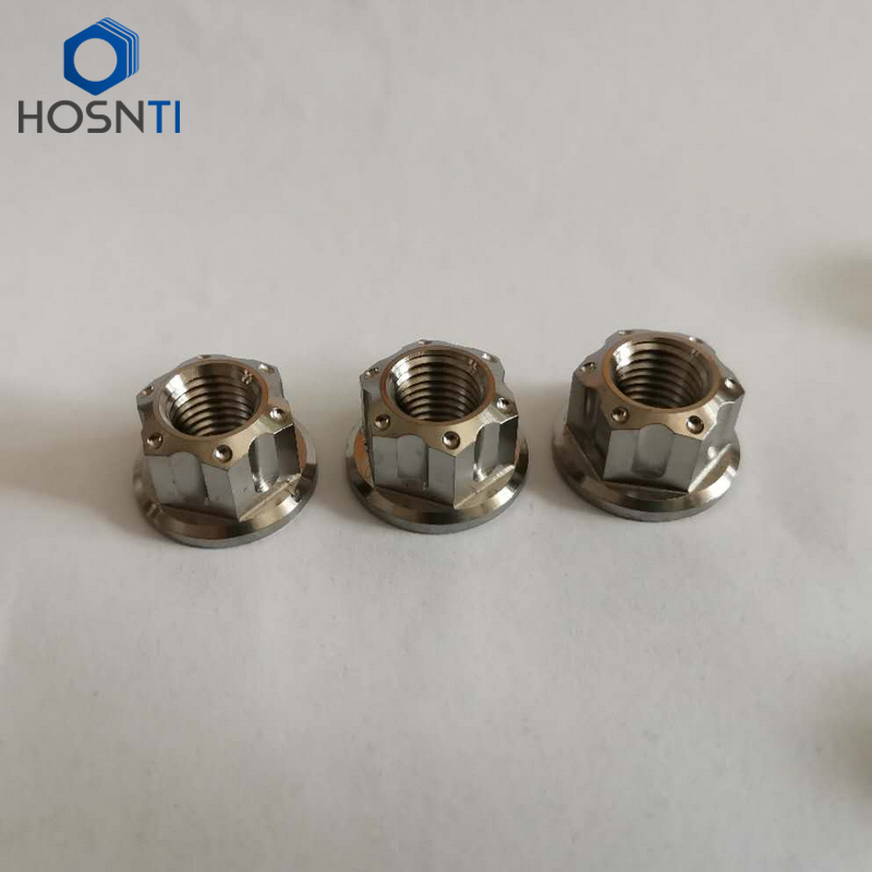 Flange Titanium Nuts for Motorcycle Rear Axle – Baoji HOSN Titanium Co ...