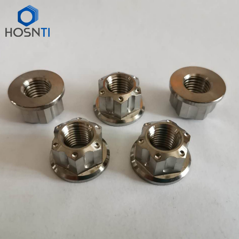 Flange Titanium Nuts for Motorcycle Rear Axle – Baoji HOSN Titanium Co ...