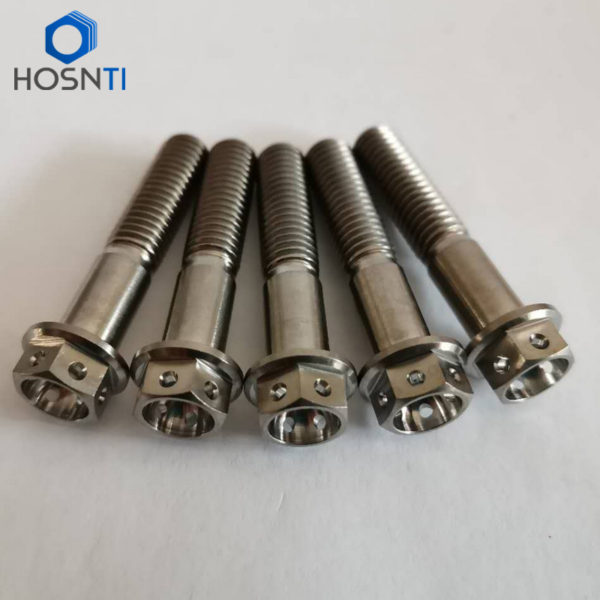 motorcycle drilled titanium bolts