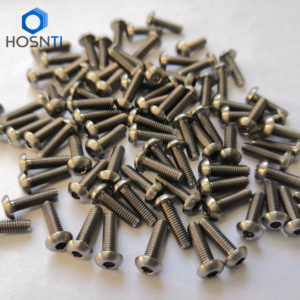 button head hex socket titanium bolts M2