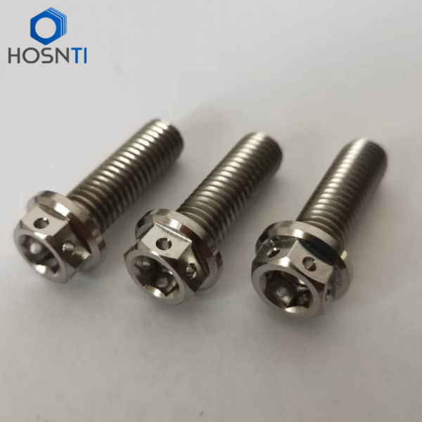 double hex titanium flange bolts M8X25