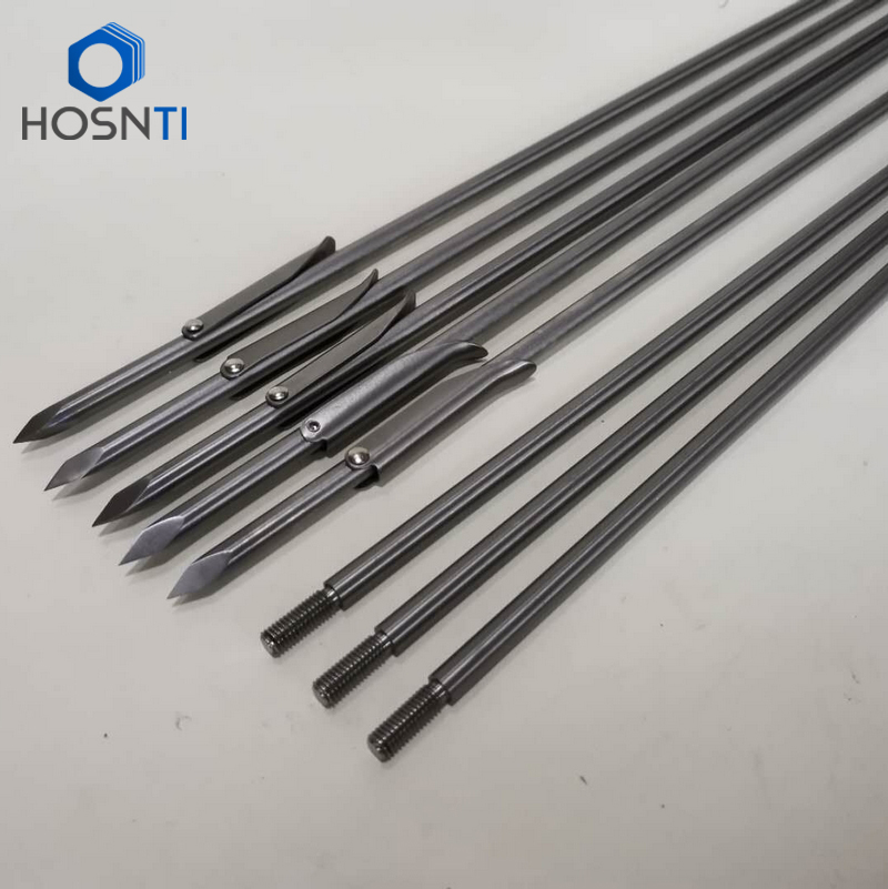 Titanium Pole Spear Tip Single Barb Head – Baoji HOSN Titanium Co., Ltd.