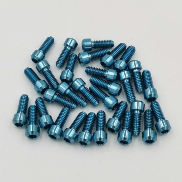 ice blue titanium screws