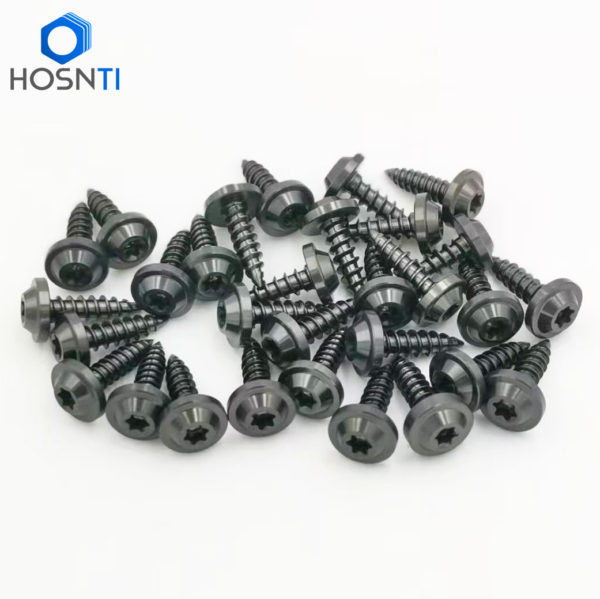 PVD black M5X18 titanium self tapping screws