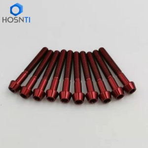 red taper head titanium fasteners