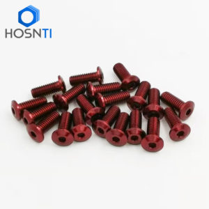 red titanium screw fasteners