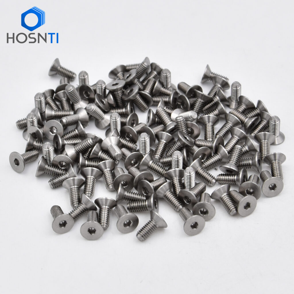 M4X10MM COUNTERSUNK TITANIUM SCREWS