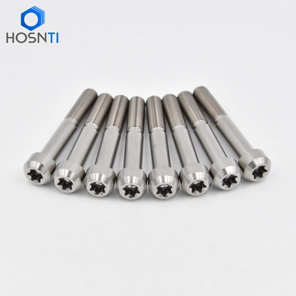 cylindrical head torx drive titanium bolts