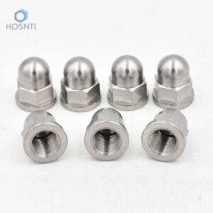 Left Threaded M10X1.0mm Titanium Dome Nuts