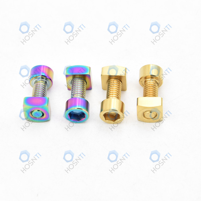  Axle Titanium Pinch Bolt and Square Nut